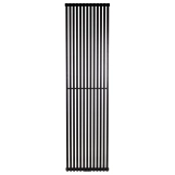 Трубчастий радіатор Betatherm вертикальний Quantum 1 2000x525 (Чорний RAL9005М, підк. №99)